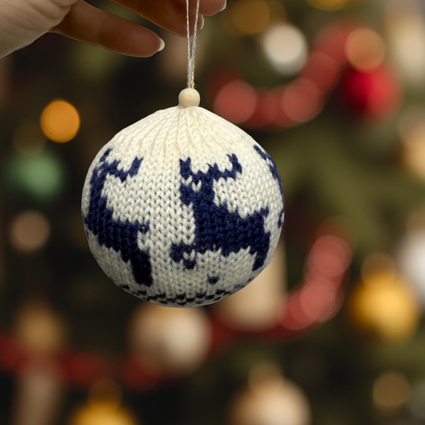 Mėlynas megztas Rudolphas