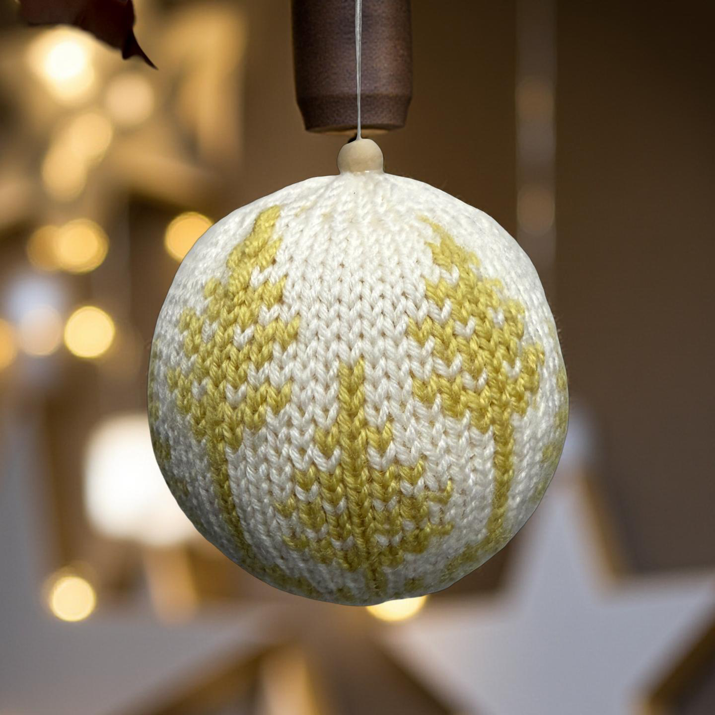 Yellow Knitted Tree
