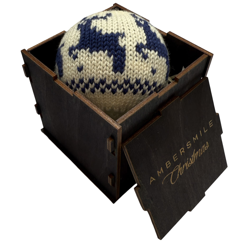 Mėlynas megztas Rudolphas